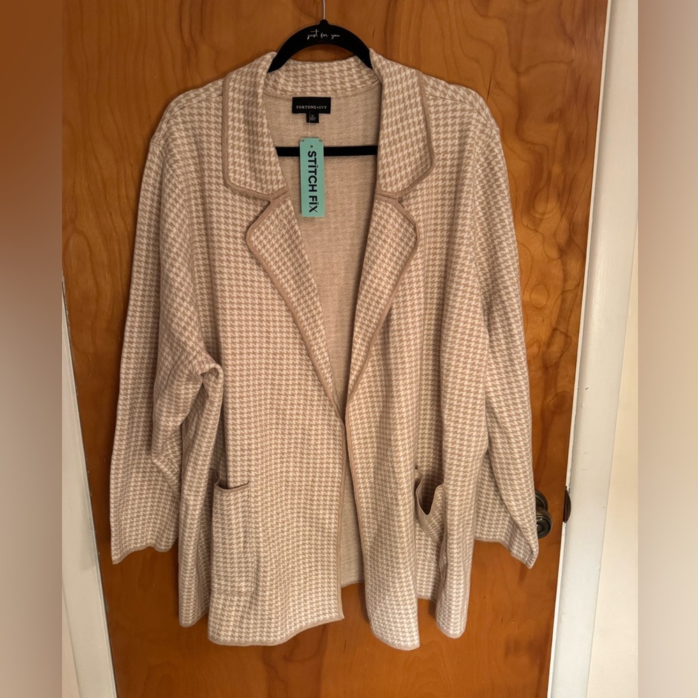 ✨Fortune + Ivy 3x NWT Sweater Blazer with Pockets